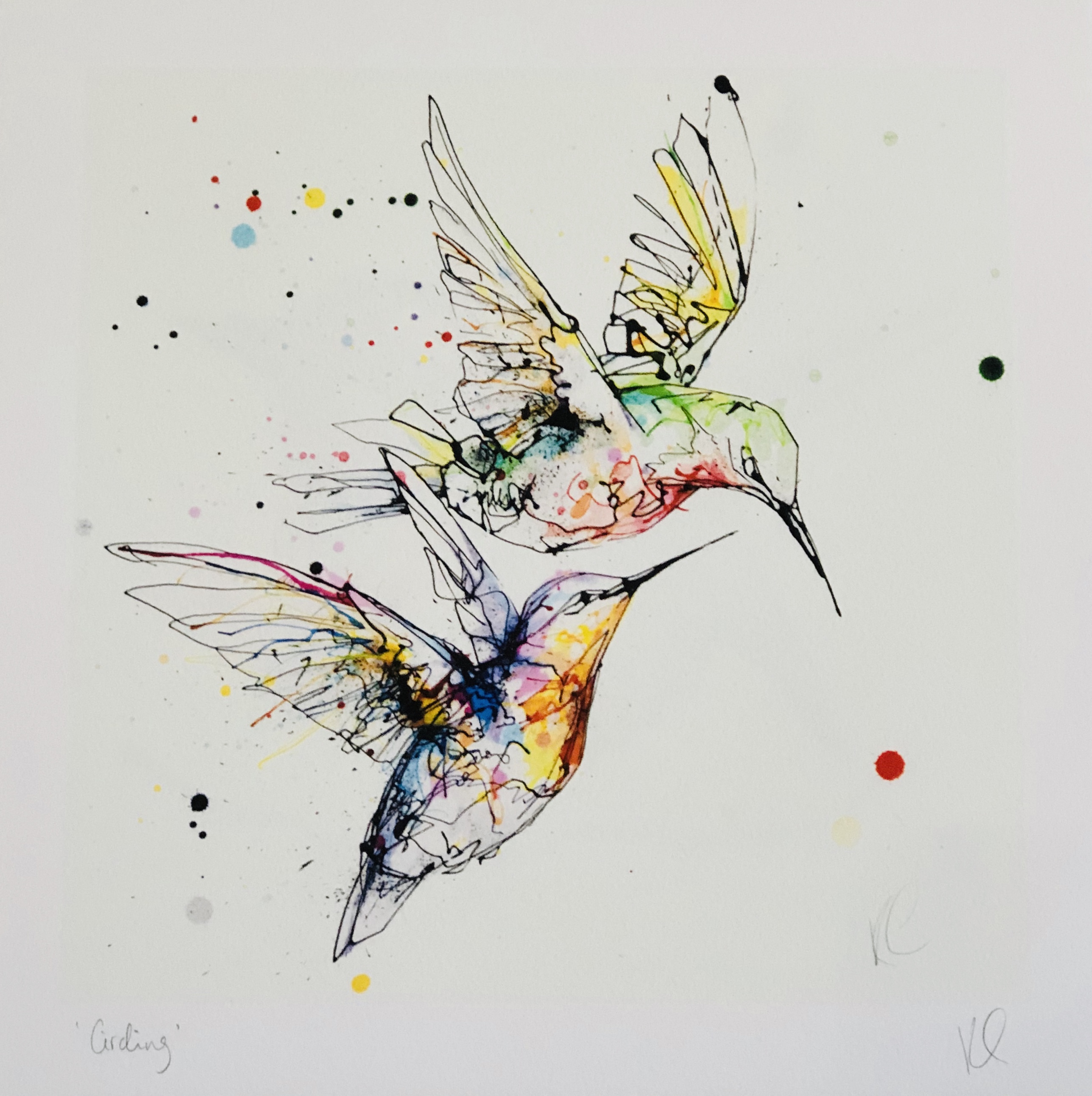 Circling (signed print on thick card) by Kathryn Callaghan - Edenbane ...