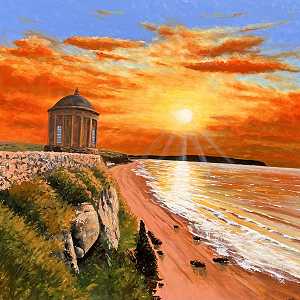 Sunset at the Temple